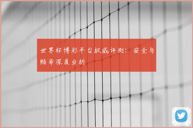 世界杯博彩平台权威评测:安全与赔率深度分析