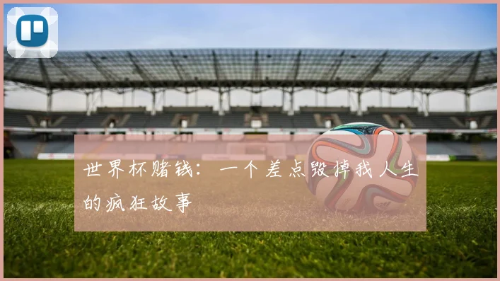 世界杯赌钱：一个差点毁掉我人生的疯狂故事